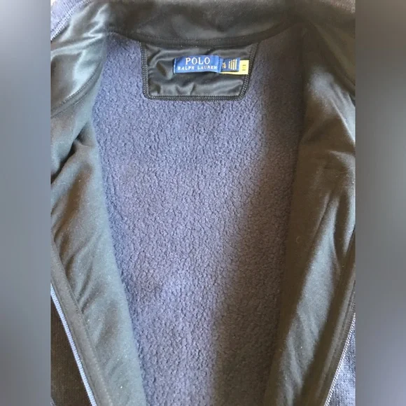 Polo Ralph Lauren Men's Navy Zip-Up Sweater Jacket - Picture 3 of 5